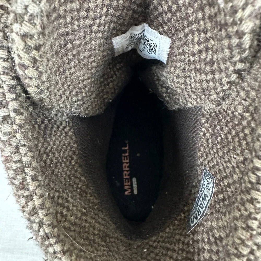 Merrell Women's‎ 8 Winter Boots Brown Vibram Arctic Grip Waterproof